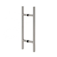 YTCT Series Glass Mounted Ladder Style Back-to-Back Pull Handle With Undercut Accent Rings