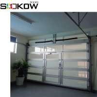 Aluminum Glass 16*7 frosted Glass Garage Door